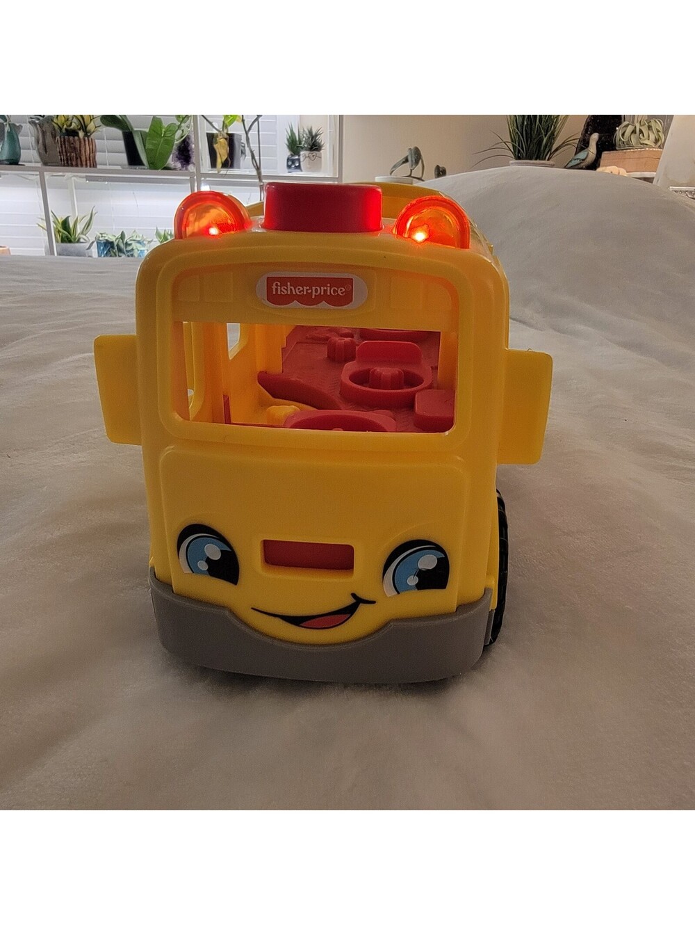 Fisher Price Little People Sit With Me School Bus Lights Sounds Talks Works